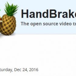 24.Dezember 2016 Handbrake V1.0.0 - Open source video transcoder